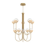Eurofase 48925 Iissa 10-lt 40" LED Chandelier - Amber Glass