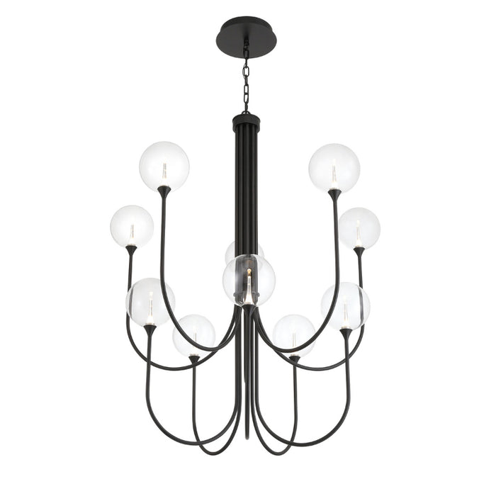 Eurofase 48926 Iissa 10-lt 40" LED Chandelier - Clear Glass