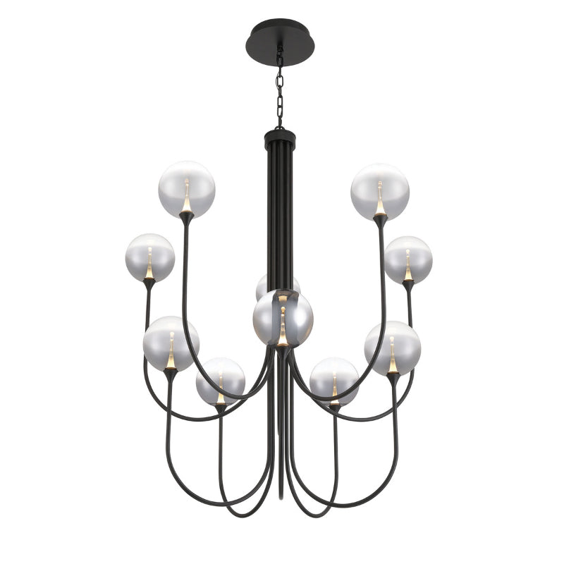Eurofase 48926 Iissa 10-lt 40" LED Chandelier - Smoke Glass