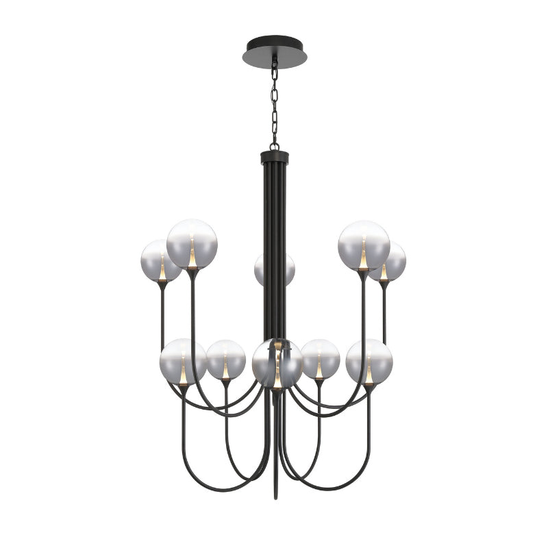 Eurofase 48926 Iissa 10-lt 40" LED Chandelier - Smoke Glass