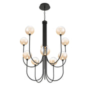 Eurofase 48926 Iissa 10-lt 40" LED Chandelier - Amber Glass