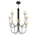 Eurofase 48926 Iissa 10-lt 40" LED Chandelier - Amber Glass