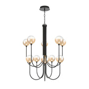 Eurofase 48926 Iissa 10-lt 40" LED Chandelier - Amber Glass