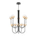 Eurofase 48926 Iissa 10-lt 40" LED Chandelier - Amber Glass