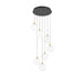 Eurofase 48928 Iissa 7-lt 21" LED Multi Drop Chandelier - Clear Glass