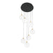 Eurofase 48928 Iissa 7-lt 21" LED Multi Drop Chandelier - Clear Glass