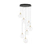 Eurofase 48928 Iissa 7-lt 21" LED Multi Drop Chandelier - Clear Glass