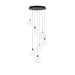 Eurofase 48930 Iissa 7-lt 21" LED Multi Drop Chandelier - Clear Glass