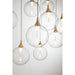 Eurofase 48932 Iissa 10-lt 47" LED Multi Drop Chandelier - Clear Glass