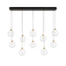 Eurofase 48932 Iissa 10-lt 47" LED Multi Drop Chandelier - Clear Glass