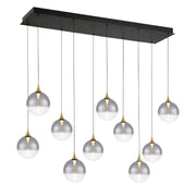 Eurofase 48932 Iissa 10-lt 47" LED Multi Drop Chandelier - Smoke Glass