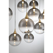 Eurofase 48932 Iissa 10-lt 47" LED Multi Drop Chandelier - Smoke Glass
