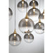 Eurofase 48932 Iissa 10-lt 47" LED Multi Drop Chandelier - Smoke Glass