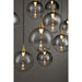 Eurofase 48932 Iissa 10-lt 47" LED Multi Drop Chandelier - Smoke Glass
