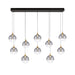 Eurofase 48932 Iissa 10-lt 47" LED Multi Drop Chandelier - Smoke Glass