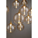 Eurofase 48932 Iissa 10-lt 47" LED Multi Drop Chandelier - Amber Glass