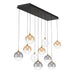 Eurofase 48932 Iissa 10-lt 47" LED Multi Drop Chandelierr - Mixed Glass
