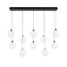 Eurofase 48934 Iissa 10-lt 47" LED Multi Drop Chandelier - Clear Glass