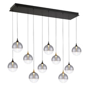 Eurofase 48934 Iissa 10-lt 47" LED Multi Drop Chandelier - Smoke Glass