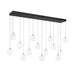 Eurofase 48938 Iissa 14-lt 72" LED Multi Drop Chandelier - Clear Glass