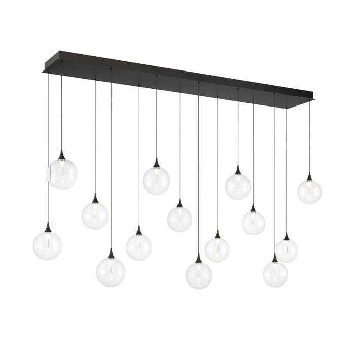 Eurofase 48939 Iissa 14-lt 72" LED Multi Drop Chandelier - Clear Glass