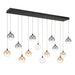 Eurofase 48939 Iissa 14-lt 72" LED Multi Drop Chandelier - Mixed Glass