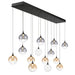 Eurofase 48939 Iissa 14-lt 72" LED Multi Drop Chandelier - Mixed Glass