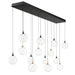 Eurofase 48940 Iissa 14-lt 72" LED Multi Drop Chandelier - Clear Glass