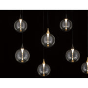 Eurofase 48940 Iissa 14-lt 72" LED Multi Drop Chandelier - Clear Glass