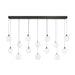 Eurofase 48940 Iissa 14-lt 72" LED Multi Drop Chandelier - Clear Glass