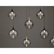 Eurofase 48940 Iissa 14-lt 72" LED Multi Drop Chandelier - Smoke Glass