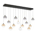 Eurofase 48940 Iissa 14-lt 72" LED Multi Drop Chandelier - Mixed Glass