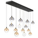 Eurofase 48940 Iissa 14-lt 72" LED Multi Drop Chandelier - Mixed Glass
