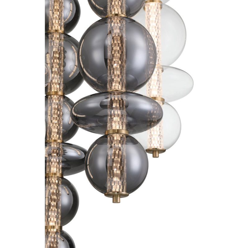 Eurofase 48960 Atomo 4-lt 30" LED Chandelier - Gold