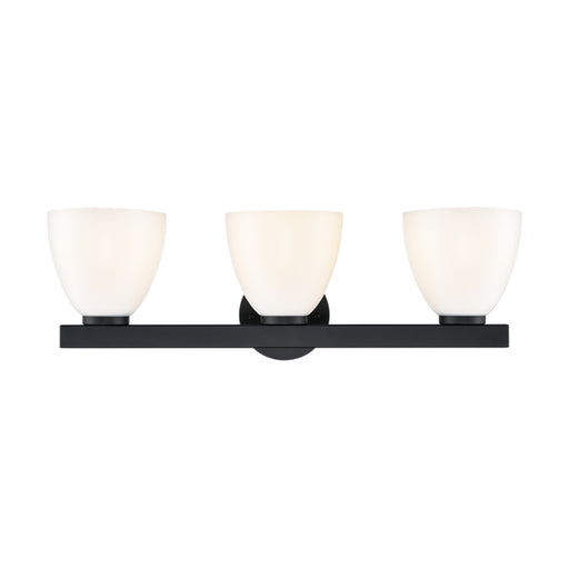 Millennium 49003 Apria 3-lt 24" Bath Vanity Light - Matte Black