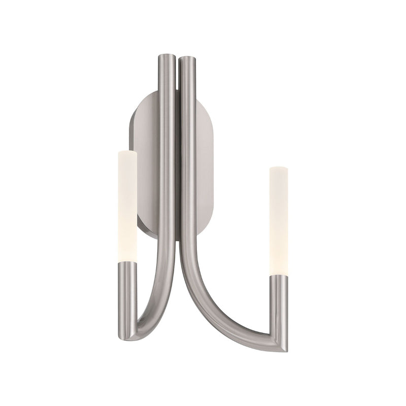 Eurofase 49009 Olette 2-lt 17" Tall LED Wall Sconce - Brushed Nickel