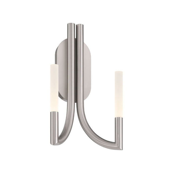 Eurofase 49009 Olette 2-lt 17" Tall LED Wall Sconce - Brushed Nickel