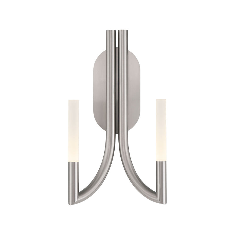 Eurofase 49009 Olette 2-lt 17" Tall LED Wall Sconce - Brushed Nickel