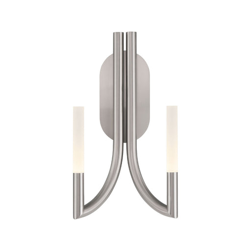 Eurofase 49009 Olette 2-lt 17" Tall LED Wall Sconce - Brushed Nickel