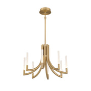 Eurofase 49010 Olette 8-lt 24" LED Chandelier - Gold