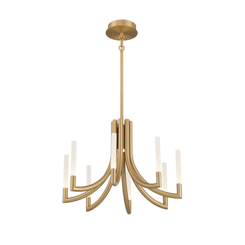 Eurofase 49010 Olette 8-lt 24" LED Chandelier - Gold