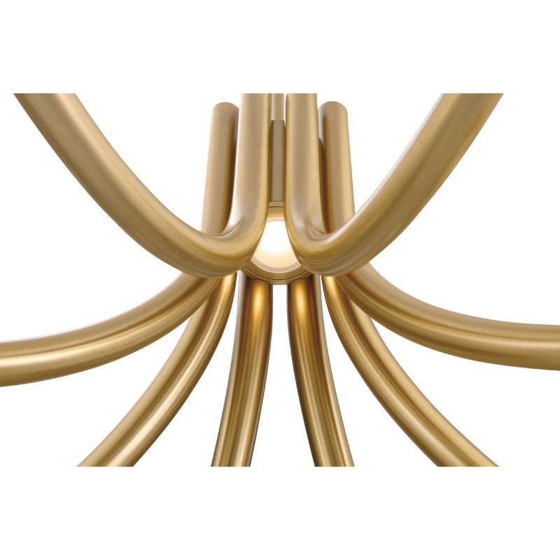 Eurofase 49010 Olette 8-lt 24" LED Chandelier - Gold