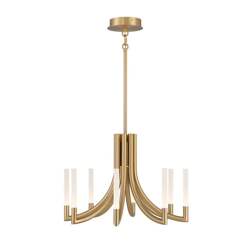Eurofase 49010 Olette 8-lt 24" LED Chandelier - Gold