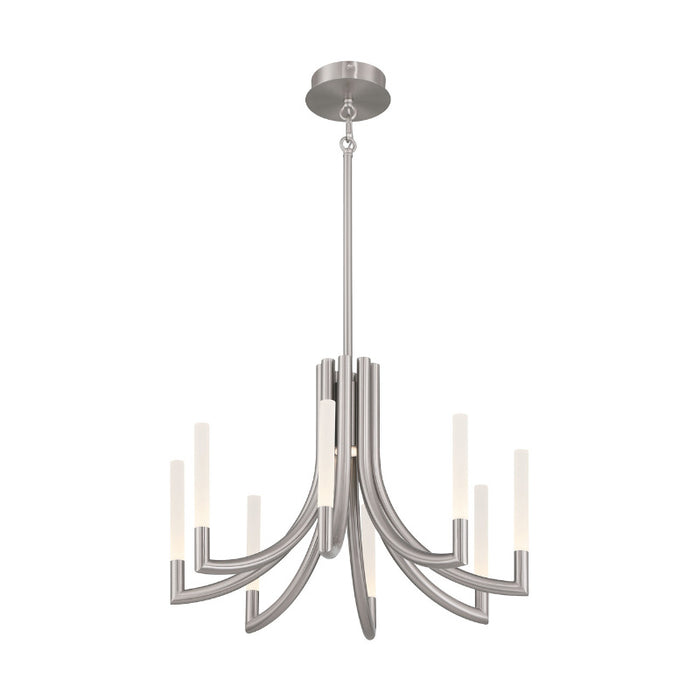 Eurofase 49010 Olette 8-lt 24" LED Chandelier - Brushed Nickel