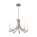 Eurofase 49010 Olette 8-lt 24" LED Chandelier - Brushed Nickel