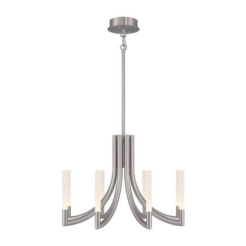 Eurofase 49010 Olette 8-lt 24" LED Chandelier - Brushed Nickel