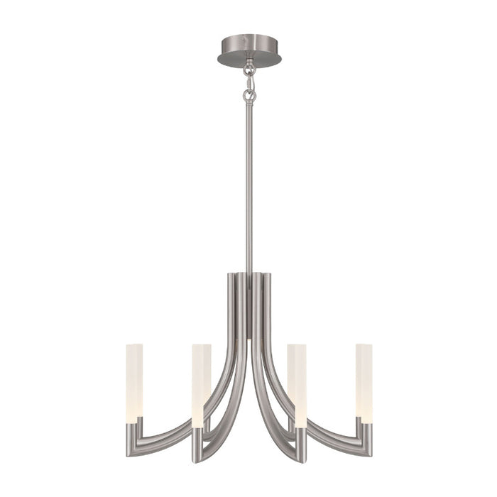 Eurofase 49010 Olette 8-lt 24" LED Chandelier - Brushed Nickel