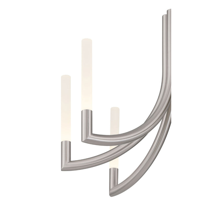Eurofase 49010 Olette 8-lt 24" LED Chandelier - Brushed Nickel