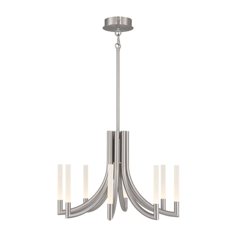 Eurofase 49010 Olette 8-lt 24" LED Chandelier - Brushed Nickel