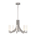 Eurofase 49010 Olette 8-lt 24" LED Chandelier - Brushed Nickel